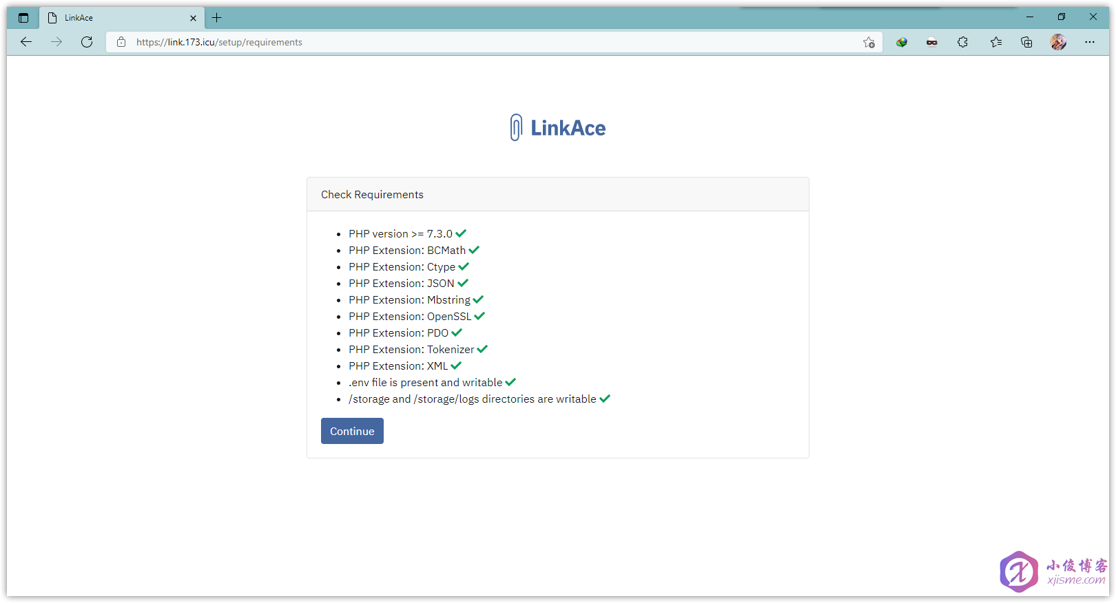 腾讯云轻量应用服务器搭建 LinkAce 书签管理器 - 检查环境