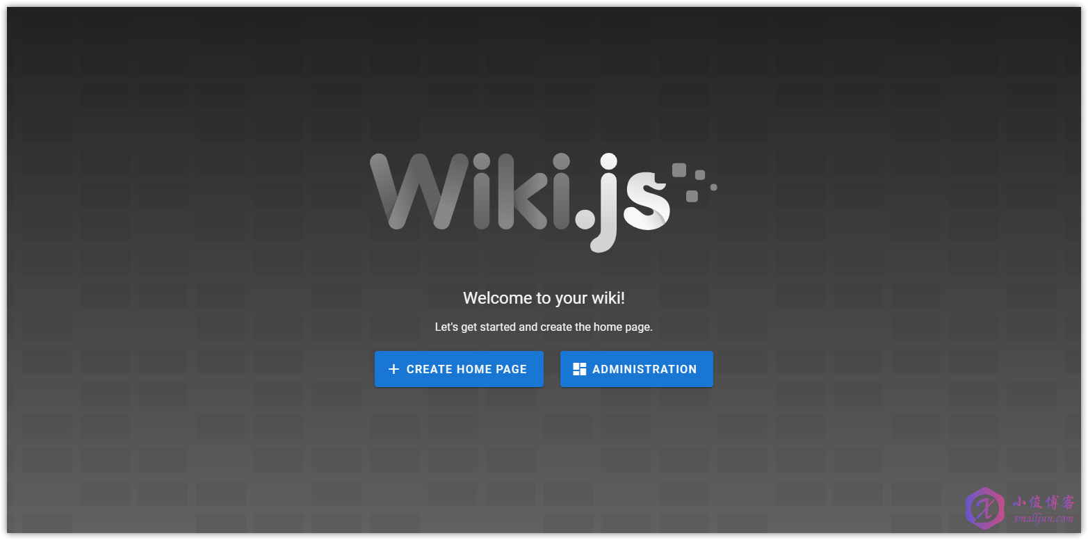 Wiki.js-欢迎页.png